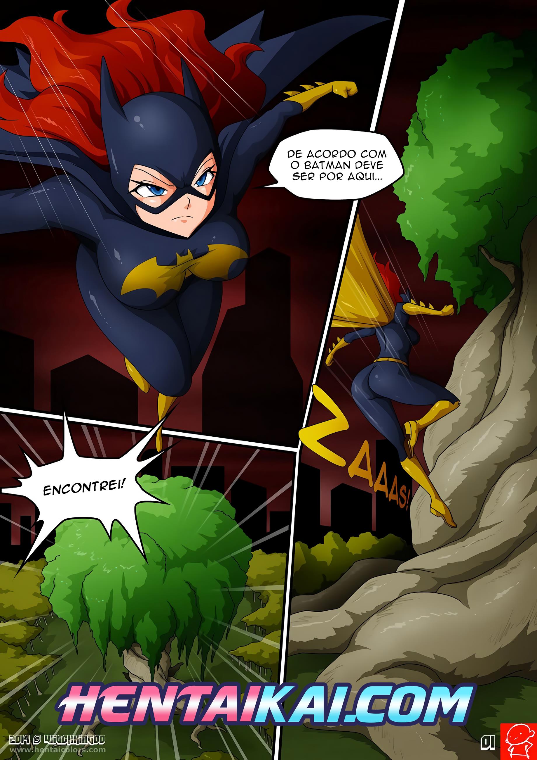 Hera Venenosa e Batgirl Batman Hentai