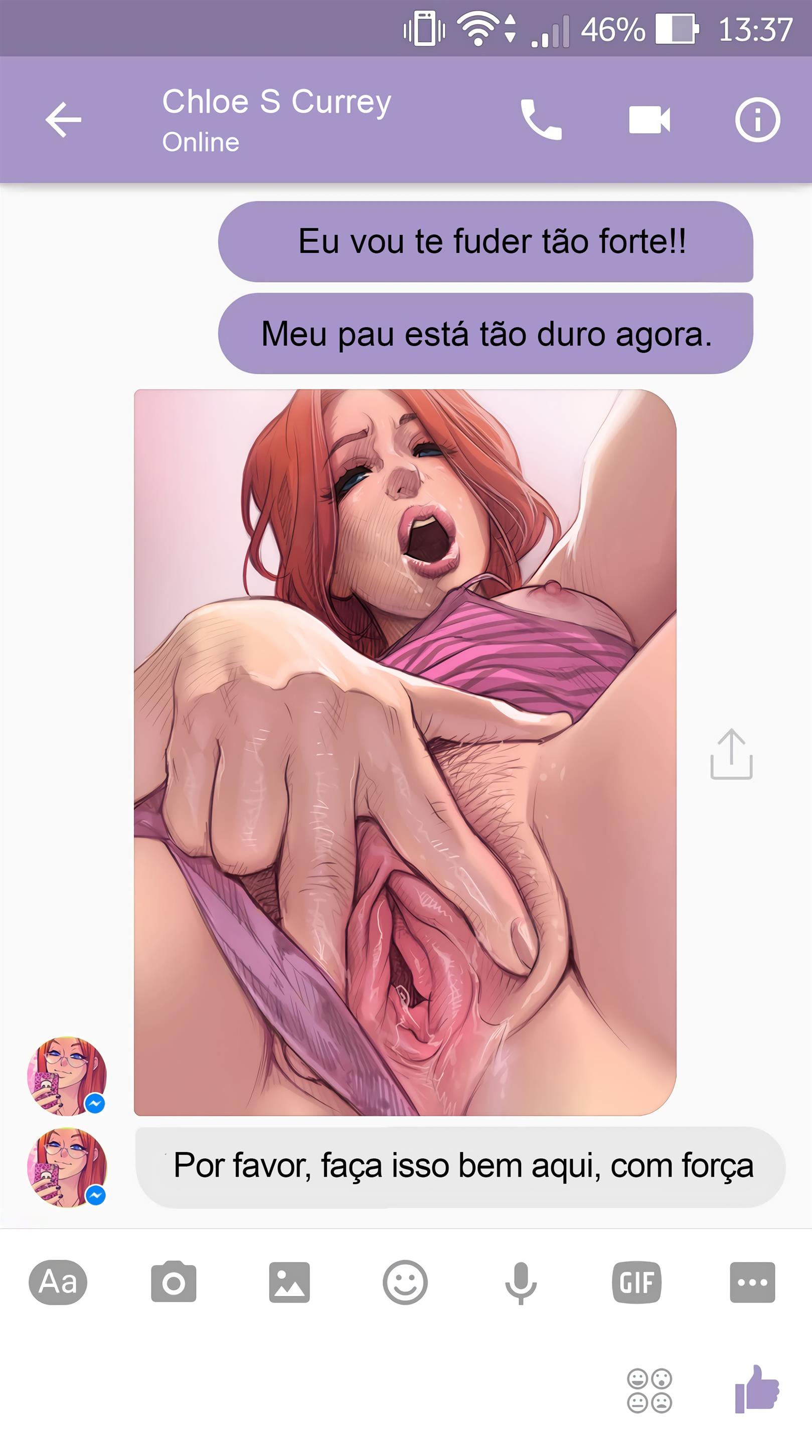 Sexo com Chloe pelo Whatsapp