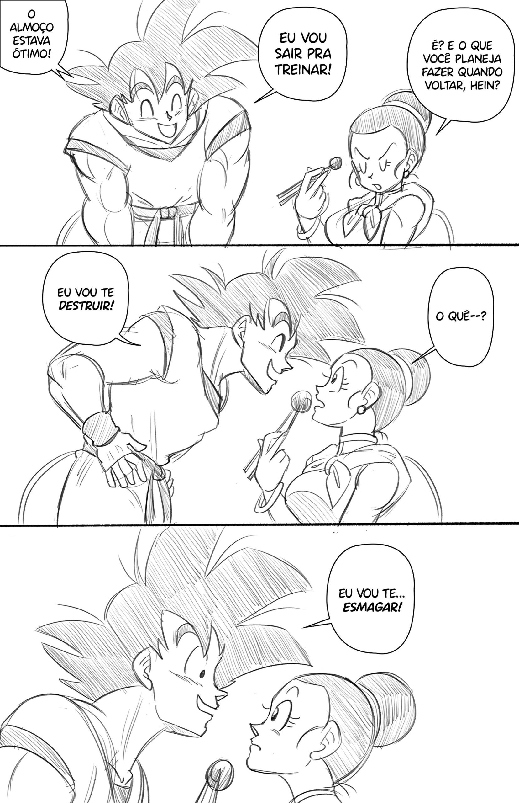 Goku destrói o cu de Chi Chi