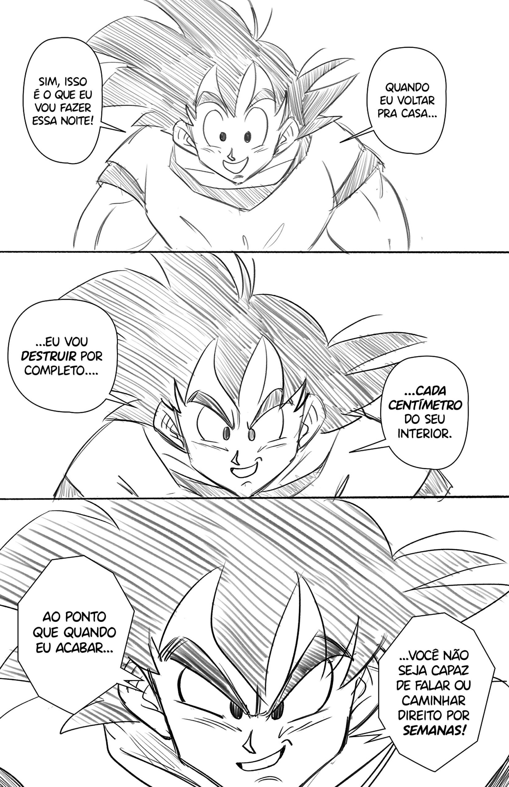 Goku destrói o cu de Chi Chi