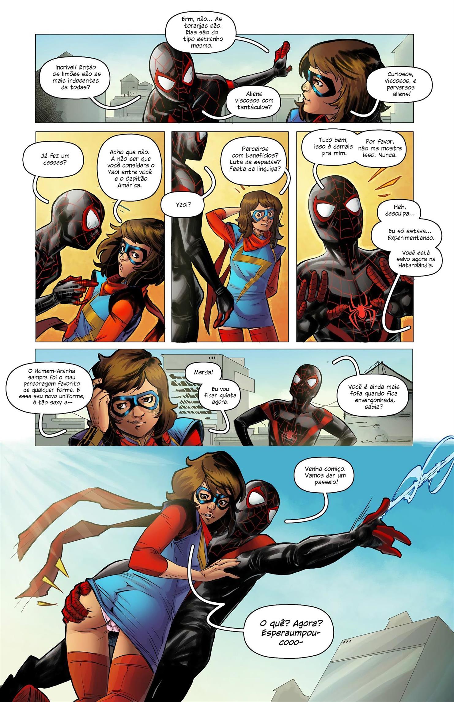 Ms. Marvel e Homem-Aranha